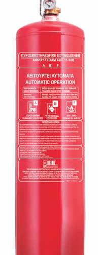 Πυροσβεστήρας ABF Wet Chemical 15lt τοπικής εφαρμογής • Θέση για πυροκροτητή