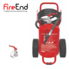 Τροχήλατος πυροσβεστήρας ξηράς σκόνης ABC 40% 25kg welded-συγκολλητός