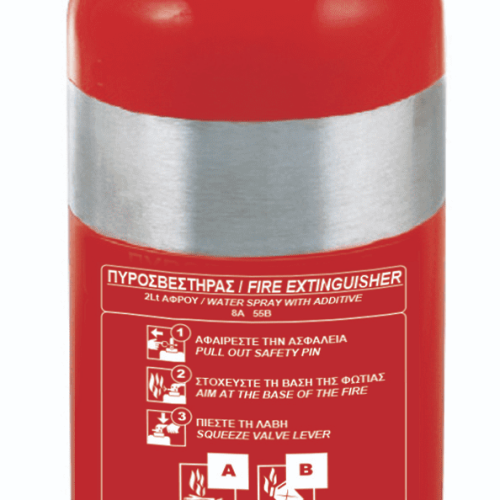 Ανοξείδωτος πυροσβεστήρας F Class Solution Wet Chemical 2lt