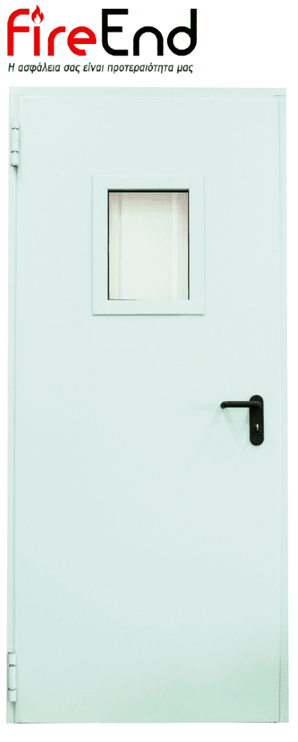 Πυράντοχη πόρτα με πυρίμαχο τζάμι 60′