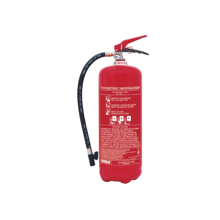 Πυροσβεστικά είδη - Πυροσβεστήρας ξηράς σκόνη 6kg κατασβεστική ικανότητα ABC 40%